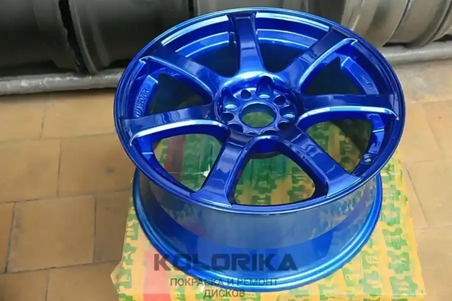 Синие диски на авто