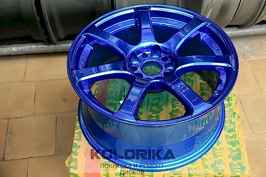 Покраска кованых дисков в Москве