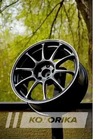 Покраска литых дисков Audi RS в графит алюмохром
