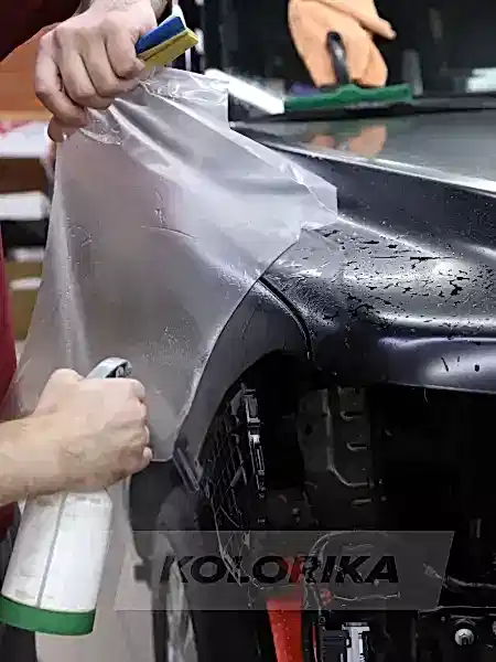 Оклейка антигравийной плёнкой