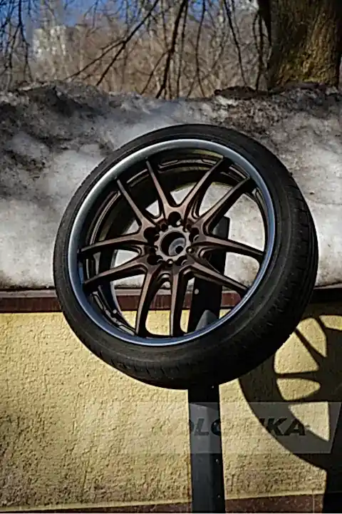 Покраска литых дисков Volkswagen в светлый графитовый цвет 