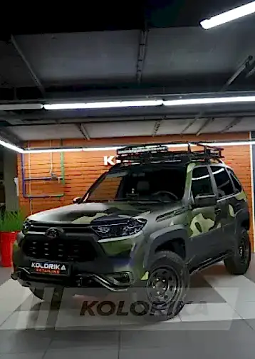 Оклейка камуфляжной плёнкой