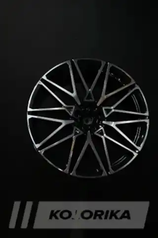 Покраска литых дисков BMW X6M в чёрный цвет