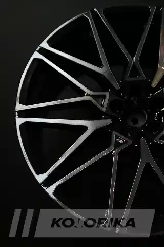 Покраска литых дисков BMW X6M в чёрный цвет