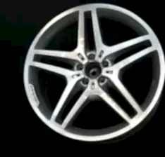 Покраска кованых дисков Mercedes в серебро