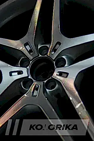 Покраска кованых дисков Mercedes в серебро