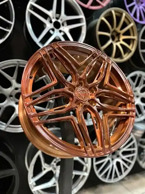 Покраска кованых дисков Audi RS5 в два цвета!