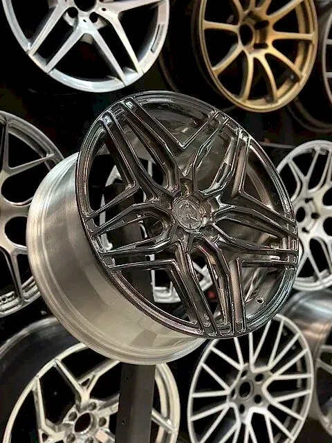 Покраска кованых дисков Audi RS5 в два цвета!