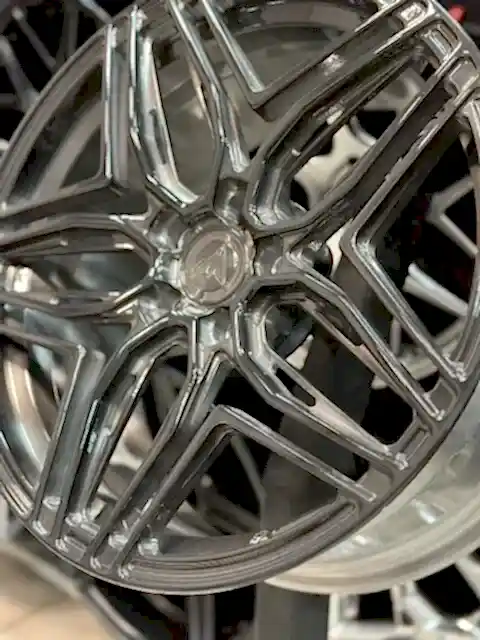 Покраска кованых дисков Audi RS5 в два цвета!