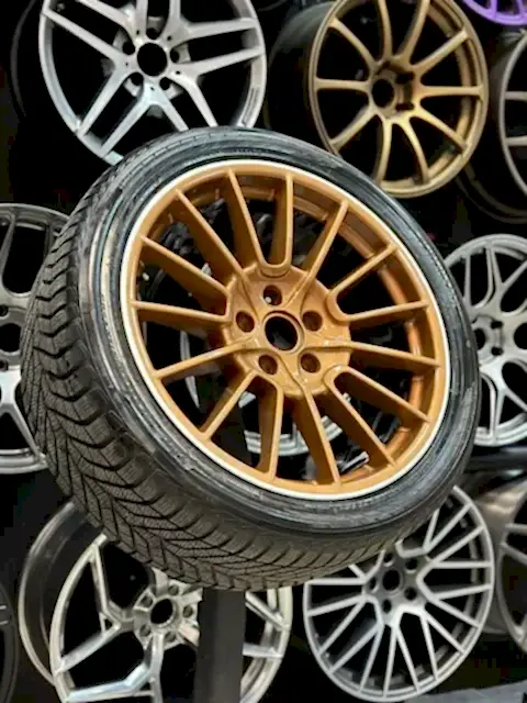 Покраска литых дисков Porsche Cayenne