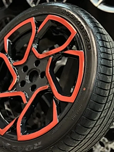 Покраска литых дисков VW Multivan в чёрный цвет